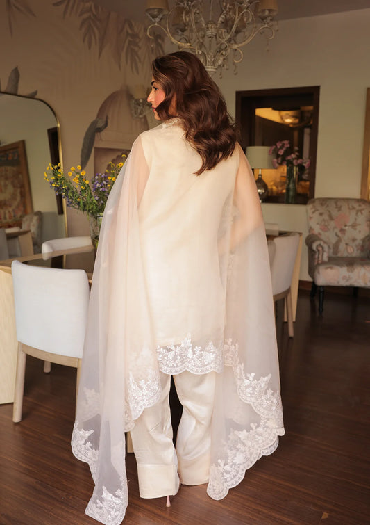 Shivanya Ivory Mughal Farshi Salwar Set