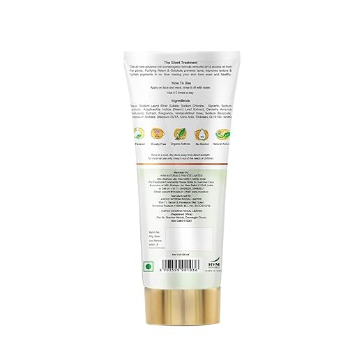 Inveda Purifying Neem & Gotukola Face Wash for Removing Pimples Scar and Blemishes, Giving Clear, Glowing Skin, 100ml