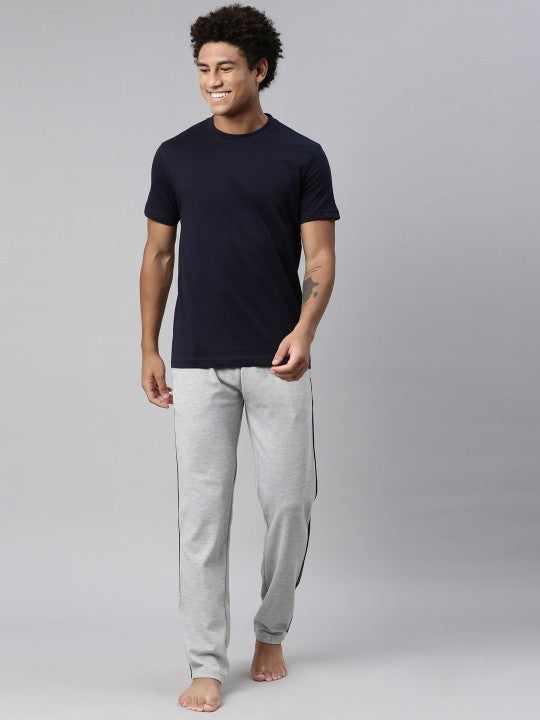 Levi’s Men’s Navy Blue 100% Cotton Blend Round Neck Lounge T-Shirt – Soft, Comfortable, Everyday Wear