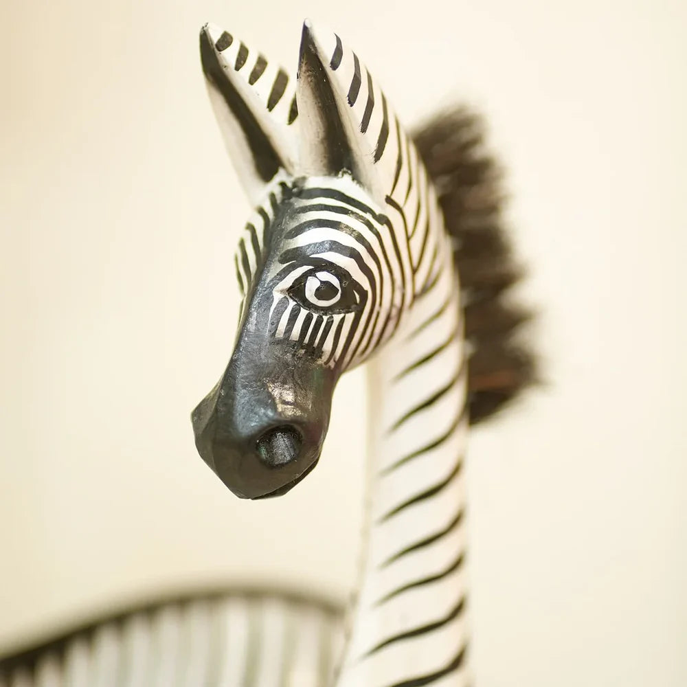 Timber kala's resting zebra herd for decor - set of 3 pc's