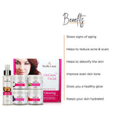 Vedicline Onglow Facial Kit For Glowing, Smooth And Clear Skin With The Goodness Of Aloe Vera, Vitamin C And Mulberry Extracts, 500ml
