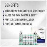 Vedic Line Silver Facial Kit, Reduce Dead Cells, Impurities & Blackhead with Goodness of Silk Proteins ,Aloe Vera for Glowing Skin, 600ml