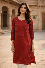 Zarikaa Handcrafted Chanderi Silk Suit Set