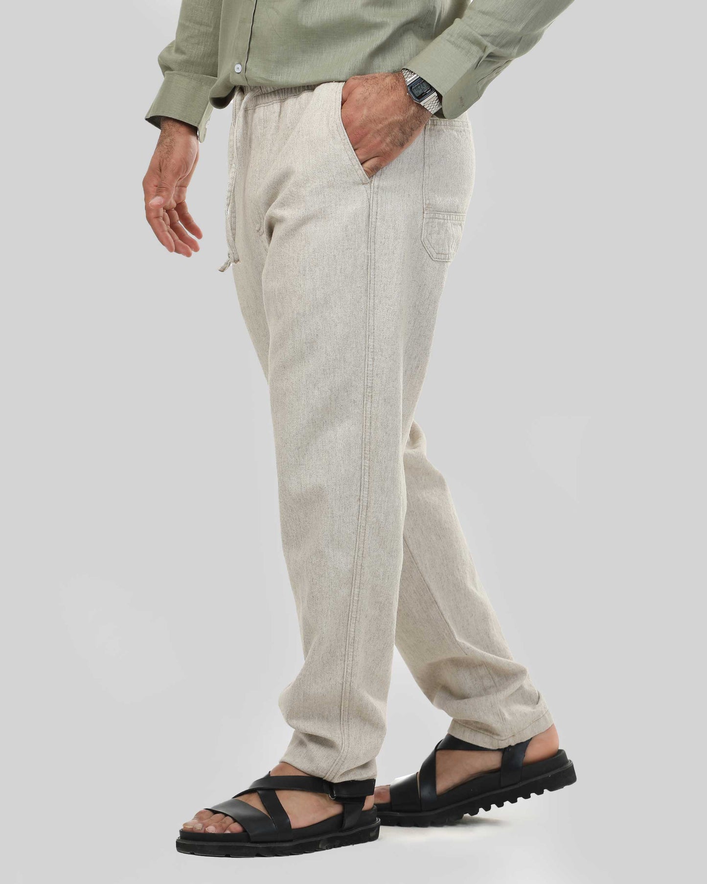 Dott Jeans Relaxed Fit Linen Pants