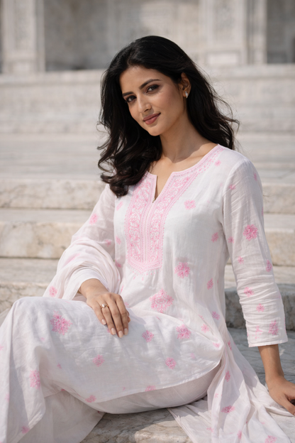 Noorzaari Lucknowi Chikankari Suit Set