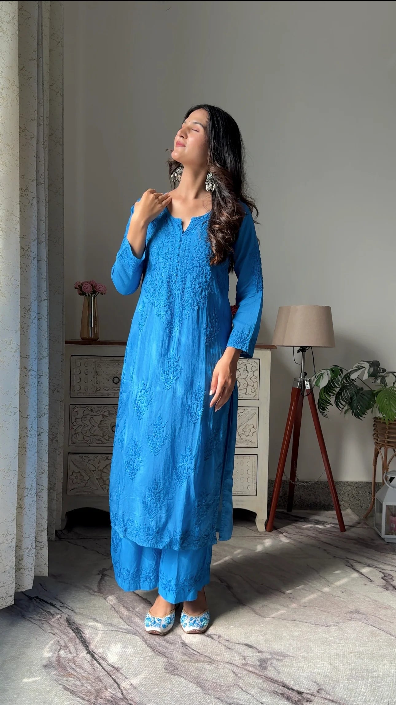 Neel Noor Cotton Co-ord Kurta Set