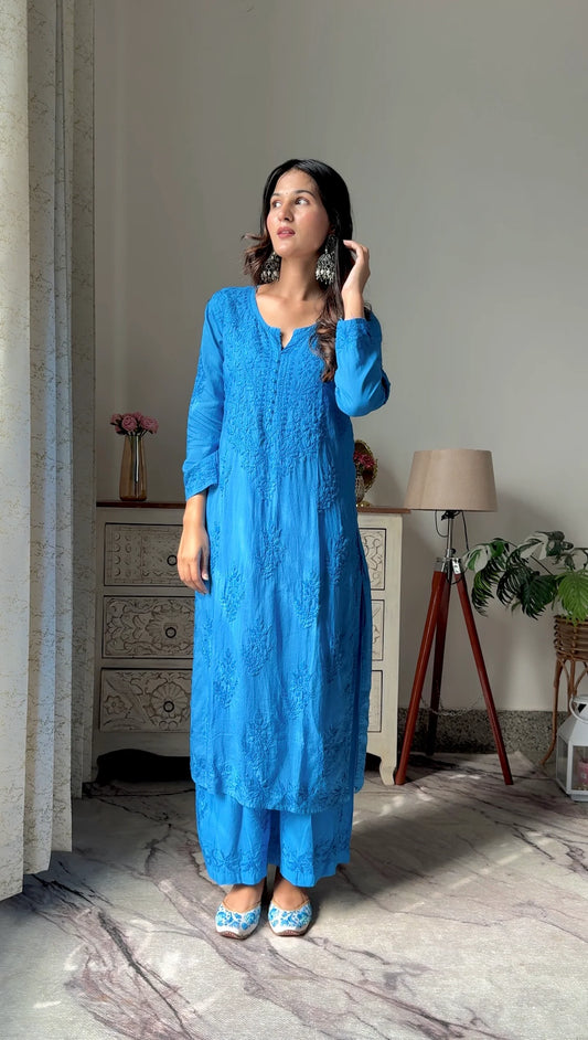 Neel Noor Cotton Co-ord Kurta Set
