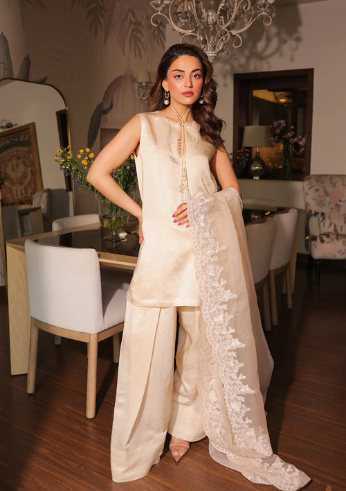 Shivanya Ivory Mughal Farshi Salwar Set