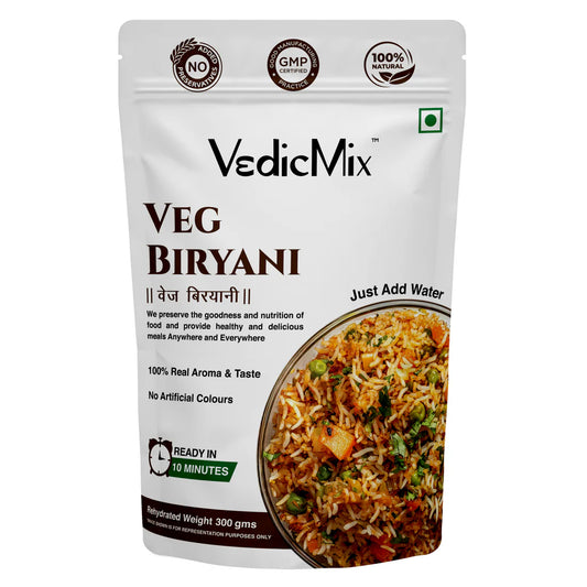 Healthy Organic Veg Biryani Ready to Eat | Instant Vegetarian Meal Pack