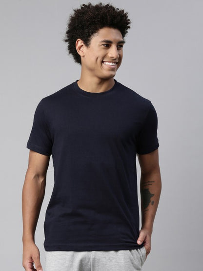 Levi’s Men’s Navy Blue 100% Cotton Blend Round Neck Lounge T-Shirt – Soft, Comfortable, Everyday Wear