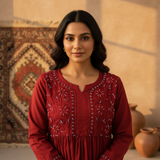 Zarikaa Handcrafted Chanderi Silk Suit Set