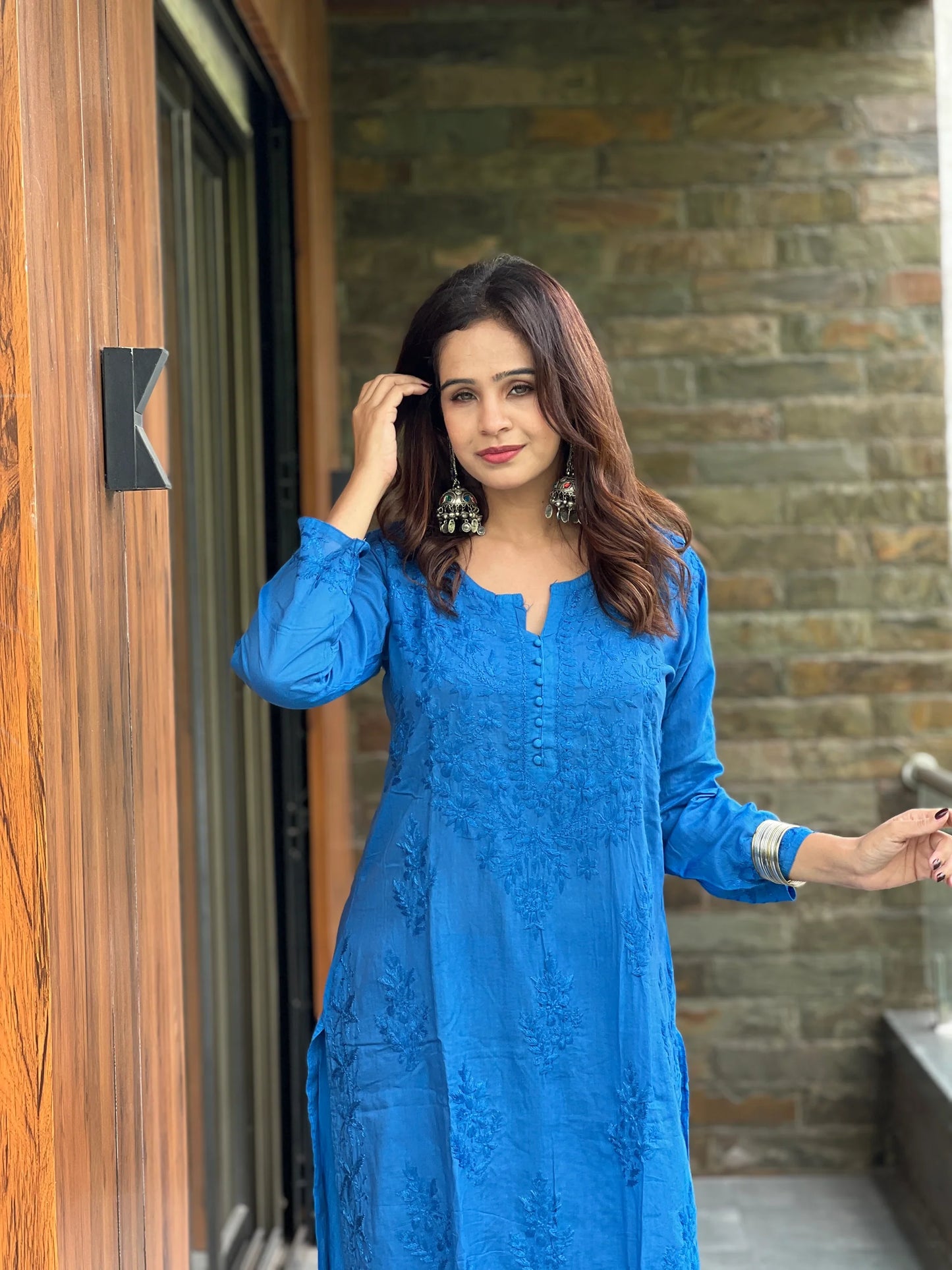 Neel Noor Cotton Co-ord Kurta Set