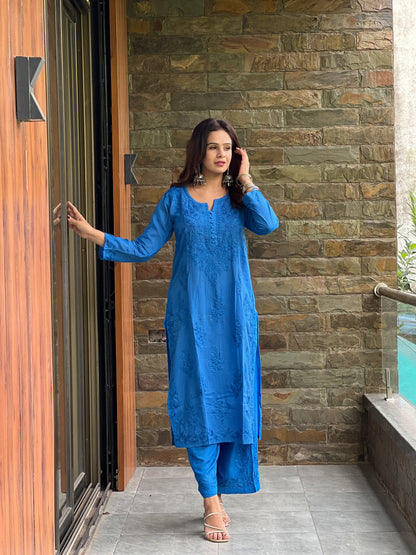 Neel Noor Cotton Co-ord Kurta Set