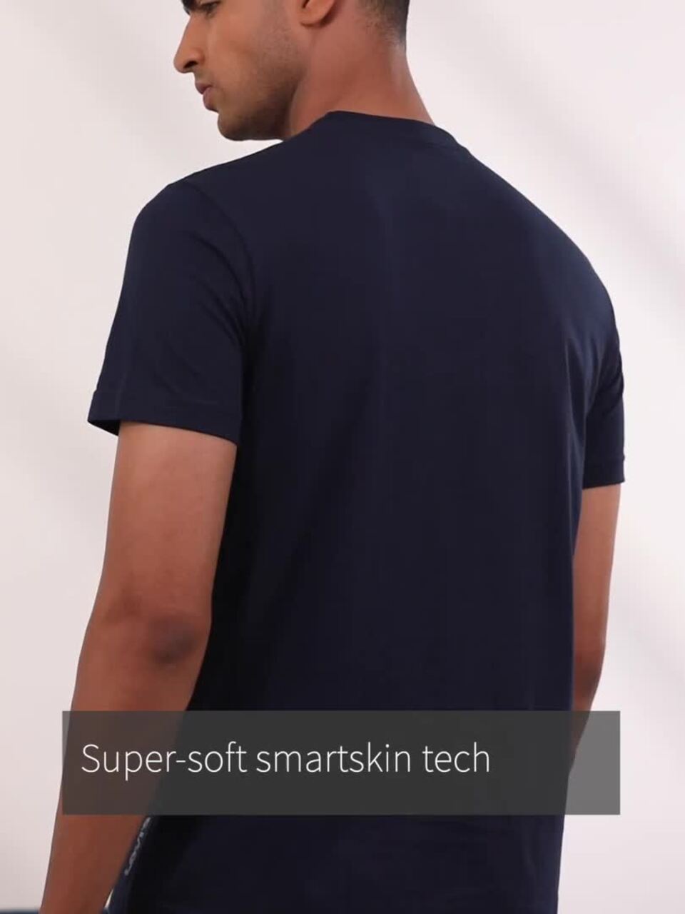 Levi’s Men’s Navy Blue 100% Cotton Blend Round Neck Lounge T-Shirt – Soft, Comfortable, Everyday Wear